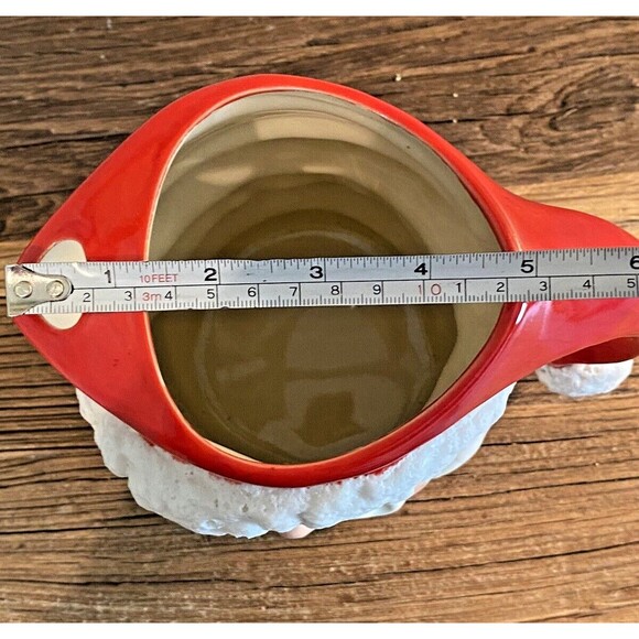 Vintage Winking Santa Claus Christmas Decoration Pitcher MCM Used - Picture 11 of 11